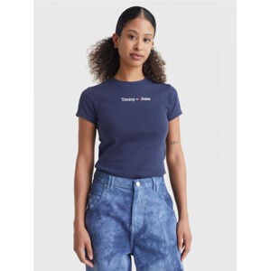 Tommy Jeans dámské tmavě modré tričko - S (C87)